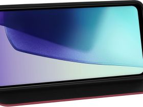 Чехол-книжка Krutoff Magnet для realme Note 60/60X Бордовый