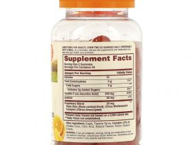 Sundown Naturals, Жевательные конфеты с плодами шиповника и биофлавоноидами, апельсиновый вкус, 90 жевательных конфет