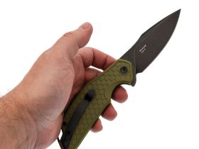 Складной нож Mr.Blade Wyvern blackwash сталь AUS-8, рукоять Olive FRN