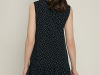 Сарафан силуэта трапеция с v-образным вырезом