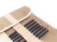 Набор чернографитных карандашей Малевичъ "Graf'Art" 8 шт в пенале-скрутке, бежевый