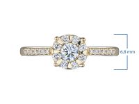 Кольцо из желтого золота э0312кц05153500_white