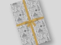 Бумага упаковочная двусторонняя "Петербург" 50*70 см