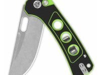 Складной нож QSP Unicorn, сталь 14C28N, рукоять микарта, черно-салатовый