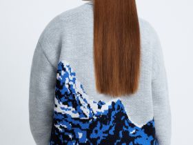 Вязаный джемпер с принтом из коллаборации с maneken