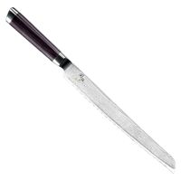 Кухонный нож для хлеба KAI Seki Magoroku Damascus 240мм, нержавеющая сталь
