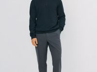 Джемпер из пряжи с шерстью, Синий