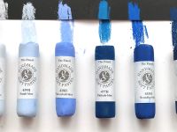 Пастель сухая мягкая, круглая, ручной работы Mungyo, SMAIT BLUE WHITE