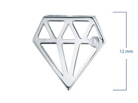 Подвеска из серебра с бриллиантом э0601пд07172100