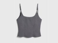 Приталенный жилет для девочек, Серый