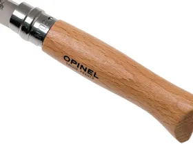 Складной нож Opinel №8, нержавеющая сталь, рукоять из бука, блистер