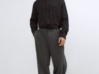 Рубашка с длинным рукавом, Серый