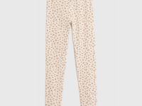 Легинсы с принтом для девочек, Бежевый