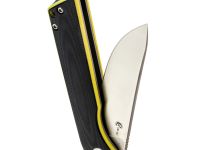 Складной нож Капрал Техно, сталь VG-10, рукоять G10 черно-желтый