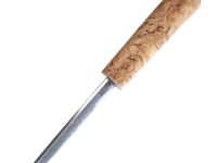 Нож Ханты-Манси в деревянных ножнах, сталь Х12МФ, берёзовый кап, венге-береста