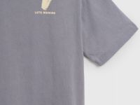 Футболка с принтом для девочек, Серый