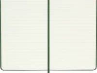 Записная книжка в линейку Moleskine "Classic" Pocket 90х140 мм 192 стр., твердая обложка зеленая