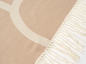 Шарф с принтом, Бежевый