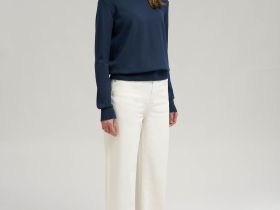 Джемпер полуприлегающего кроя из хлопка