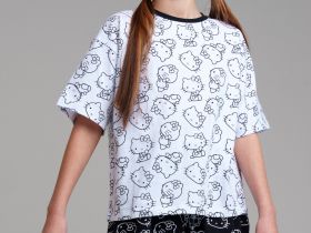 Фуфайка трикотажная для девочек (футболка)