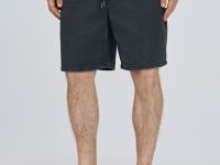 Джинсовые шорты с эластичным поясом, Серый