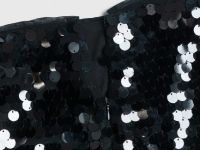 Мини-юбка с пайетками для девочек, Черный