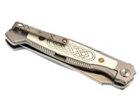 Складной нож Reptilian Руна-01, сталь D2, рукоять G10