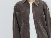 Вельветовая рубашка, Коричневый