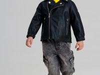 Куртка детская кожаная для мальчиков
