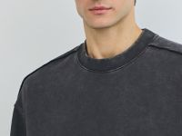 Свитшот с эффектом стирки, Серый