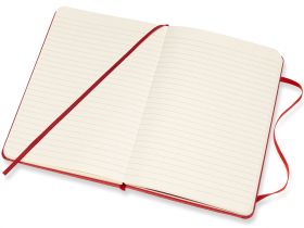 Записная книжка в линейку Moleskine "Classic" Medium 115х180 мм 240 стр., твердая обложка красная