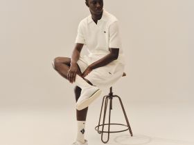 Мужское вязанное поло Lacoste классического кроя