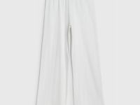 Пижамные брюки из ажурного трикотажа для девочек, Белый