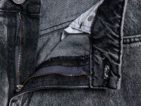 Свободные прямые джинсы средней посадки, Серый