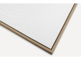 Картина Рельеф Круг Белый 60x80