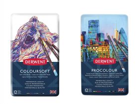 Набор карандашей цветных Derwent "Coloursoft" 12 шт в метал кор