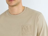 Футболка с принтом, Бежевый