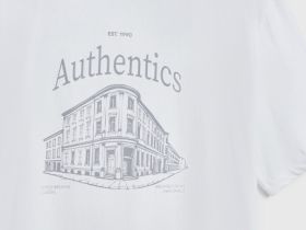 Футболка из хлопка с принтом, Белый