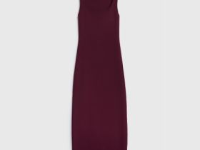 Платье в рубчик, Фиолетовый