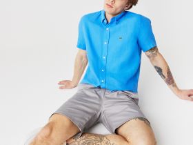 Мужские шорты Lacoste приталенного кроя