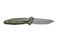 Складной нож Microtech Socom Elite T/E, сталь M390, рукоять алюминий/кратон, зеленый