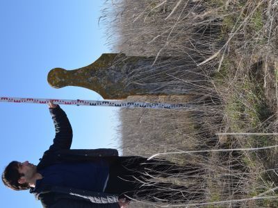 Стела надмогильная с тухумным знаком "Абак"