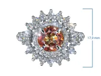 Кольцо из серебра с и цитрином э0673кц04250363_white