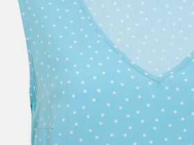 Сарафан силуэта трапеция с принтом в горошек