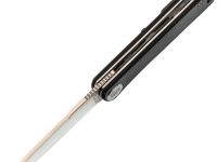 Складной нож Dr.Tech W3896MB, сталь D2, рукоять микарта, черный