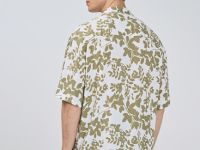 Рубашка с принтом, Желтый