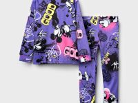 Термокомплект трикот. для девочек: фуфайка (футболка) с длин. рук, брюки для эпизод. использования