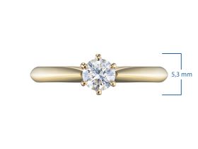 Кольцо из желтого золота э0312кц05153100