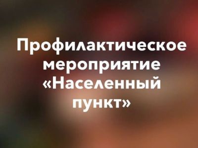 На территории республики проводится  профилактическая операция «Населенный пункт»
