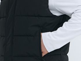 Утеплённый стёганый жилет, Черный